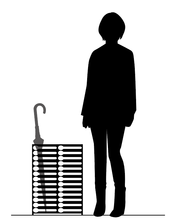 傘立て　設置イメージ